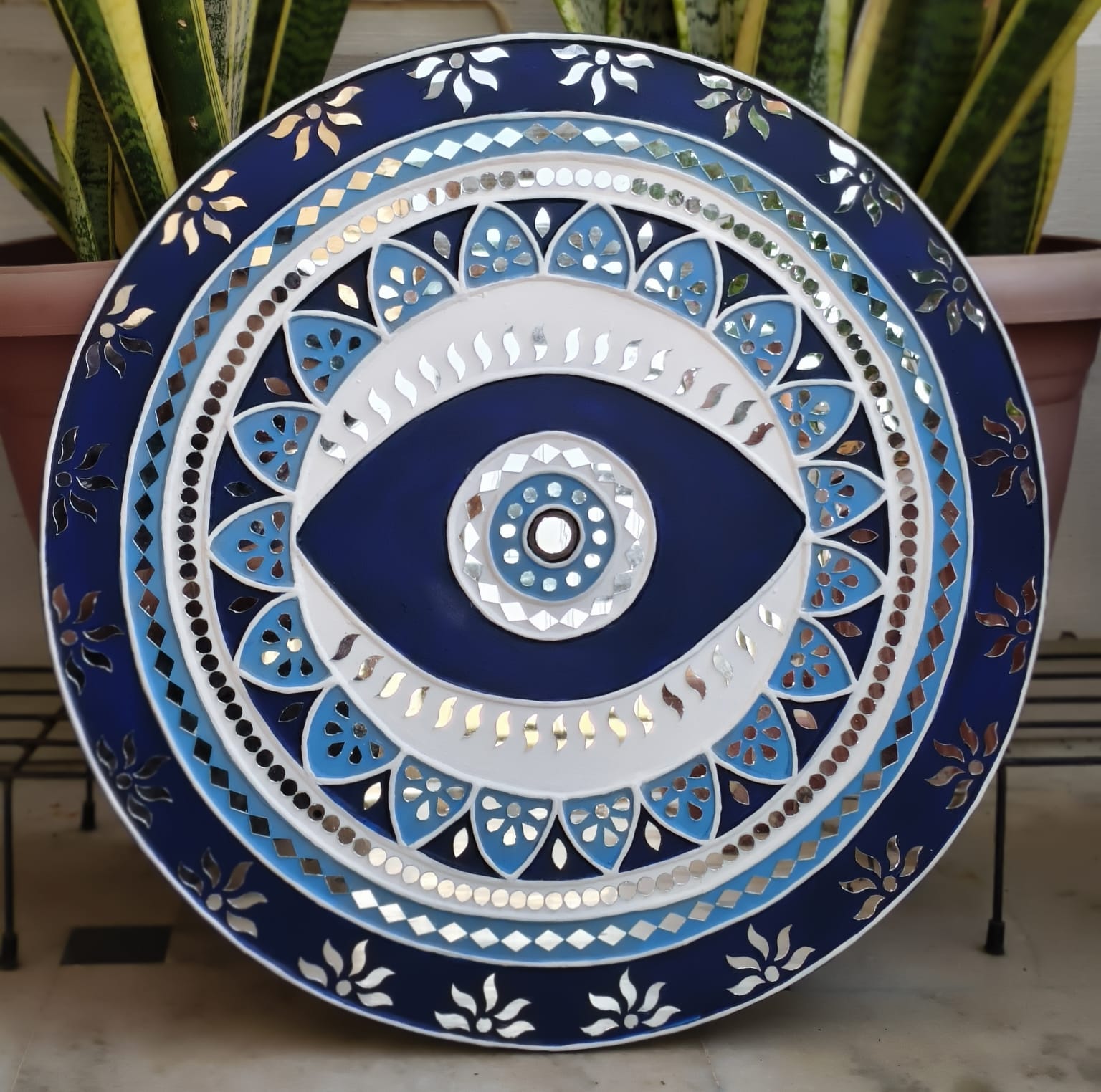 Floral Encast Platter